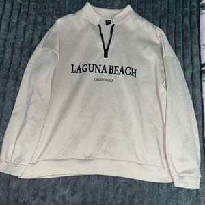 Laguna beach half zipup crewneck